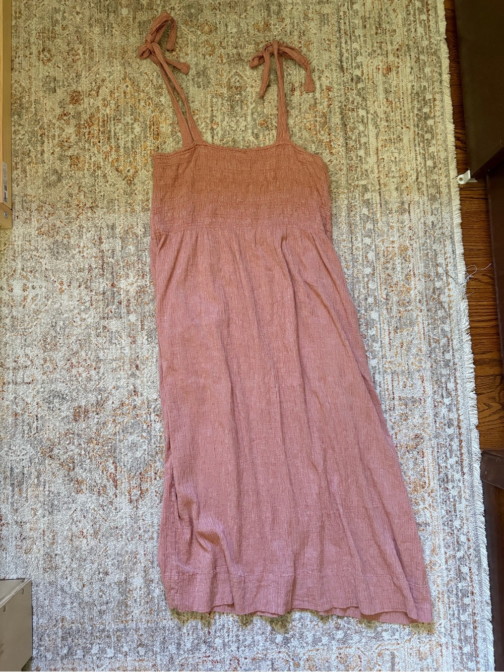 Hatch Smocked Tie-Strap Dress